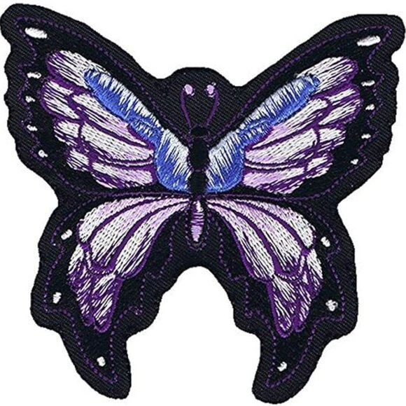Lethal Threat Unisex Purple Butterfly 3.5"x3.5" Patch MN32028 💸 - Picture 1 of 4